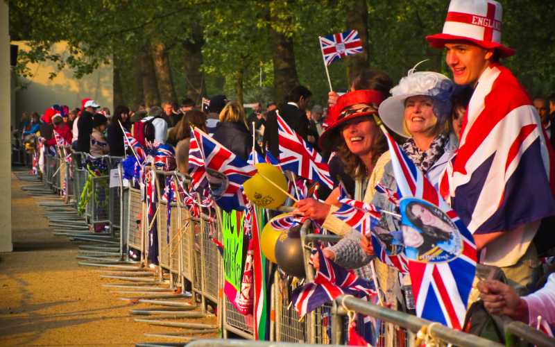 Royal Wedding Crowd